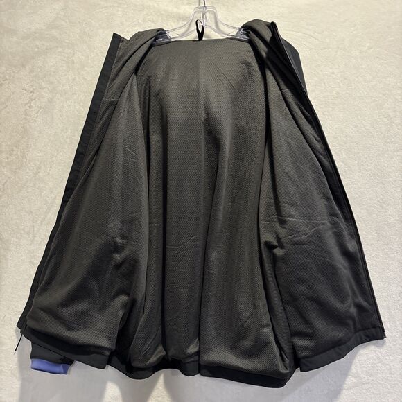 Under Armour Windbreaker Storm Hoodie Mesh Lined Black Mens XXL Outdoor Full Zip - Picture 15 of 16
